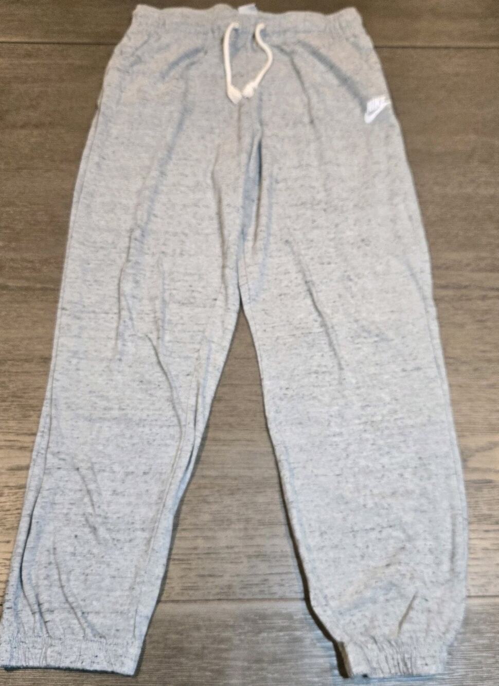 Nike Womens S Move To Zero Speckled Fleece Cuffed Sweatpants Joggers Grey